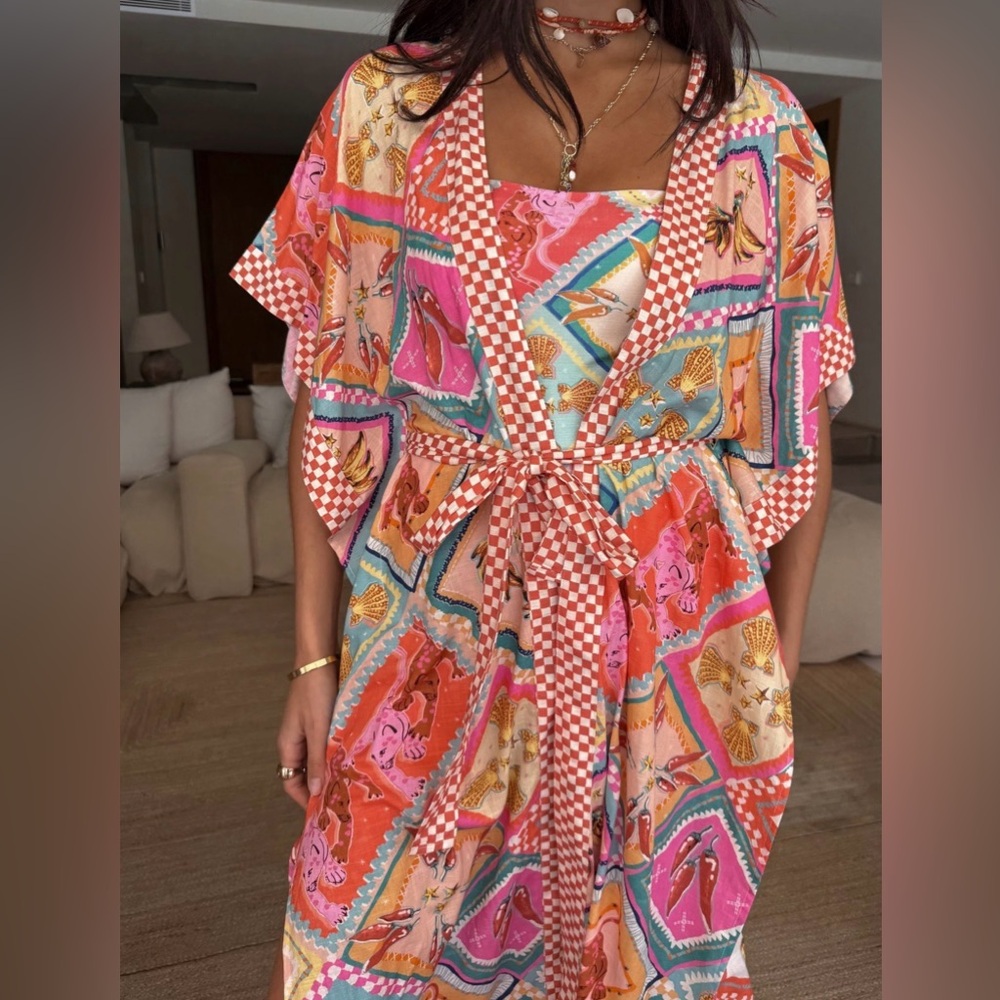 BNWT - NEVER FULLY DRESSED ‘MOSAIC / LISBON TILE’ KIMONO - XL